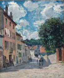 Una strada, forse a Port-Marly, 1876
